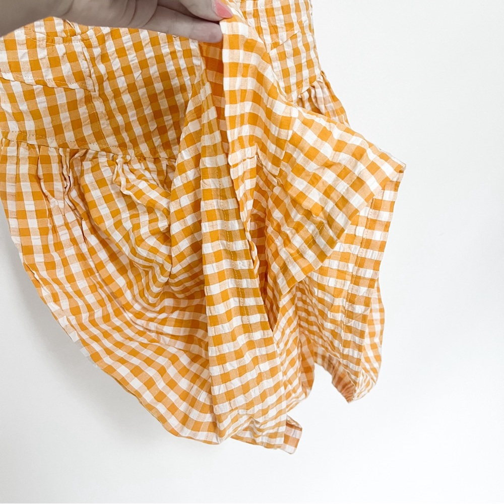 ASOS Romper Mustard Yellow Gingham - Picture 13 of 14